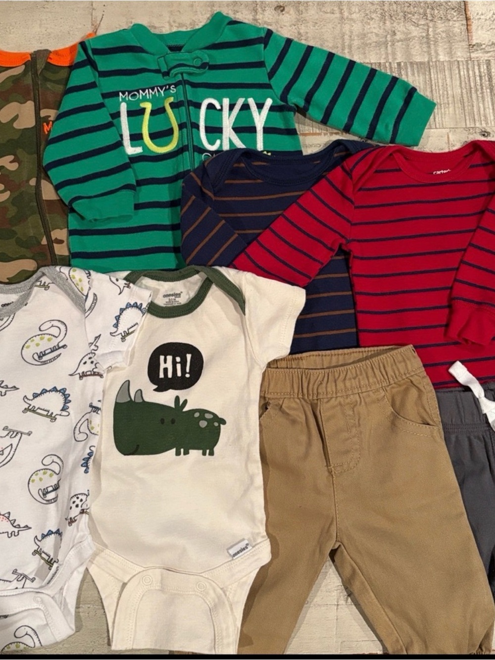 Carter’s Preppy 8 Piece 0-3 Months Capsule Wardrobe Bundle